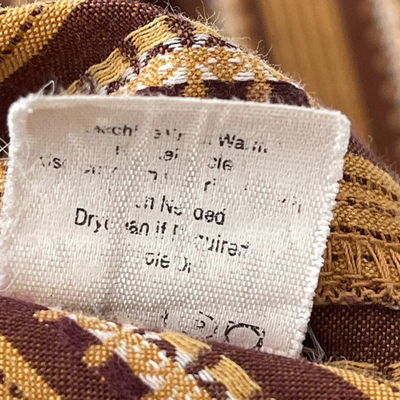 RARE Prana Long sleeve button down collared brown shirt size large old logo - Picture 16 of 17